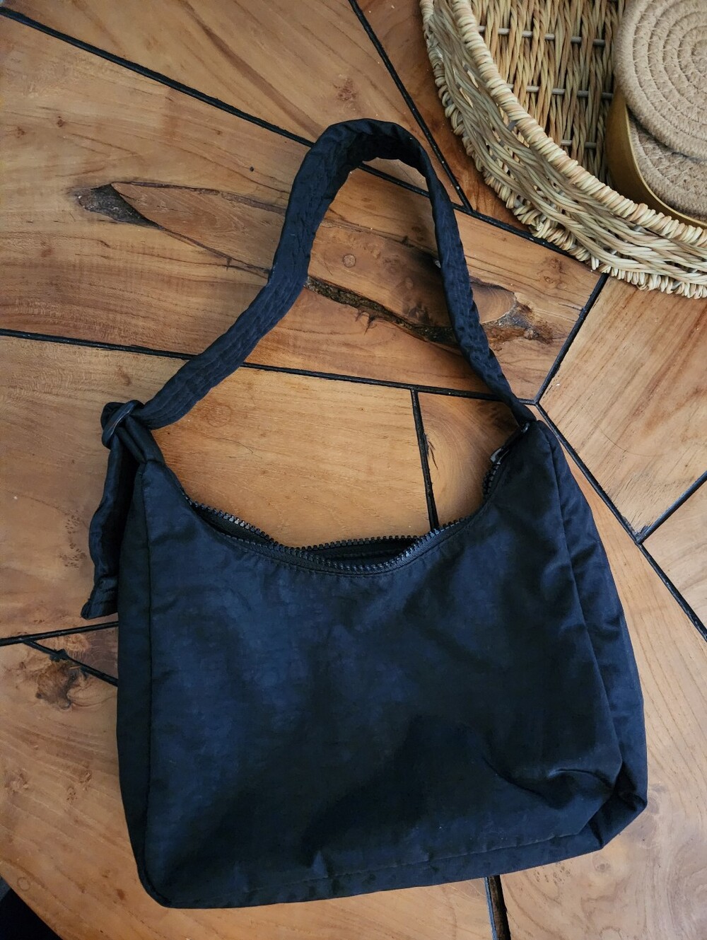 Excellent Condition Mini Nylon Black BAGGU Shoulder Bag